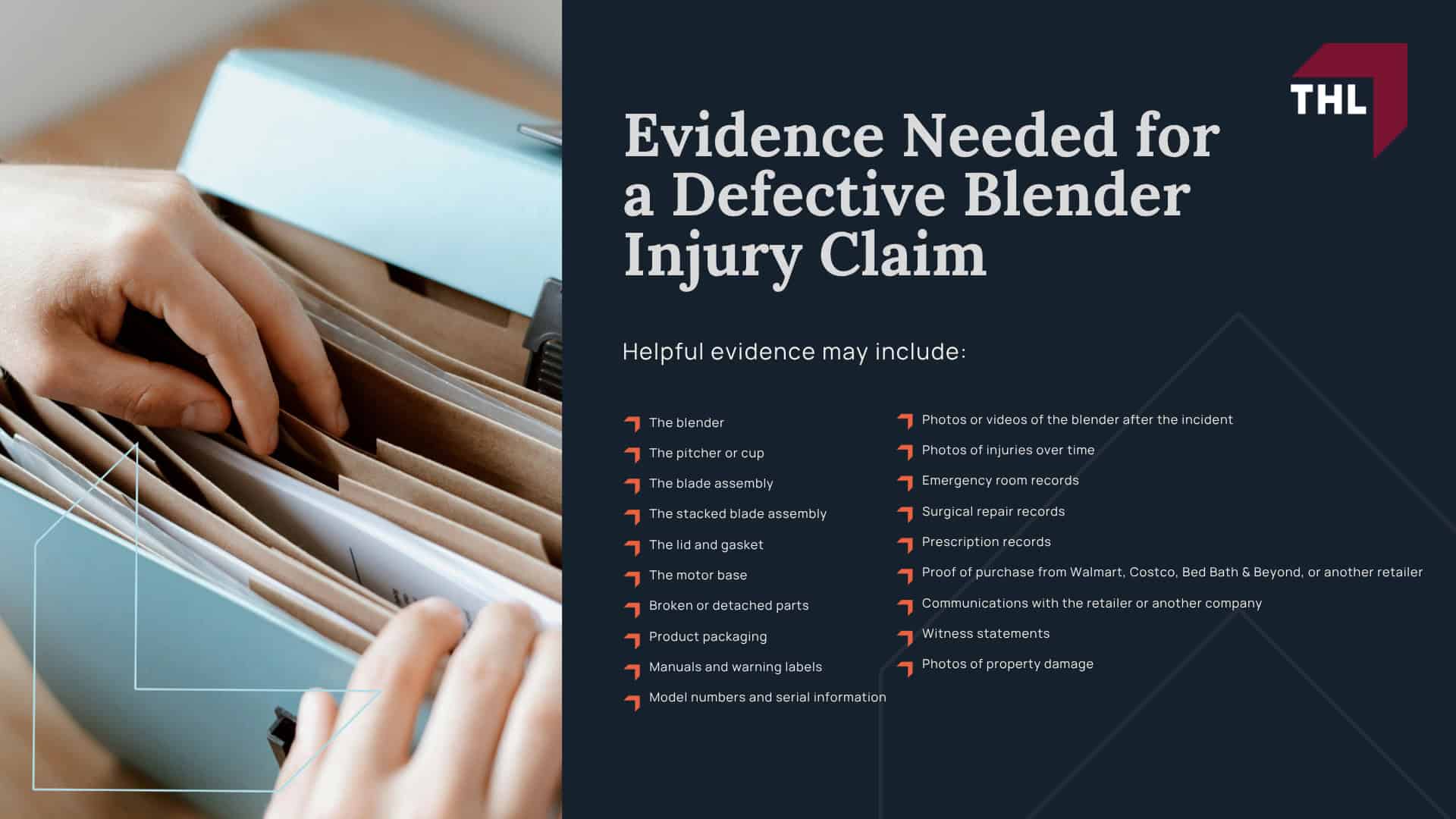 Defective Blender Lawsuit Overview; Defective Blender Brands Under Investigation; Common Blender Defects; Why Defective Blenders May Pose an Injury Risk; Reported Defective Blender Injuries; Lawsuits Filed Over Defective Blender Injuries; Who Can File a Defective Blender Lawsuit; Evidence Needed for a Defective Blender Injury Claim