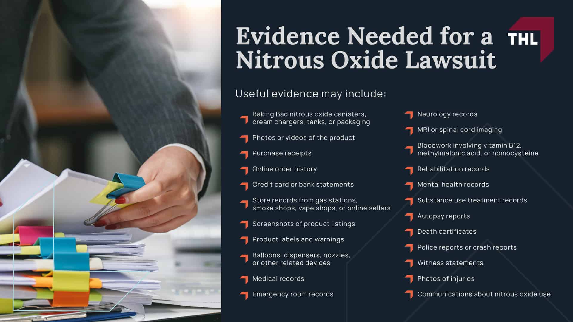 What Is Baking Bad Nitrous Oxide; Why Are Baking Bad Nitrous Oxide Products Being Investigated; Nitrous Oxide Side Effects and Injuries; Neurological Damage and Spinal Cord Injuries; Paralysis, Trouble Walking, and Loss of Coordination; Brain Damage, Memory Loss, and Psychiatric Symptoms; Blood Clots, Pulmonary Embolism, and Heart Problems; Frostbite, Burns, Asphyxiation, and Death; FDA Warning on Nitrous Oxide Inhalation; How Baking Bad Nitrous Oxide Products Are Allegedly Sold and Marketed; Who May Be Liable in a Baking Bad Nitrous Oxide Lawsuit; Evidence Needed for a Nitrous Oxide Lawsuit