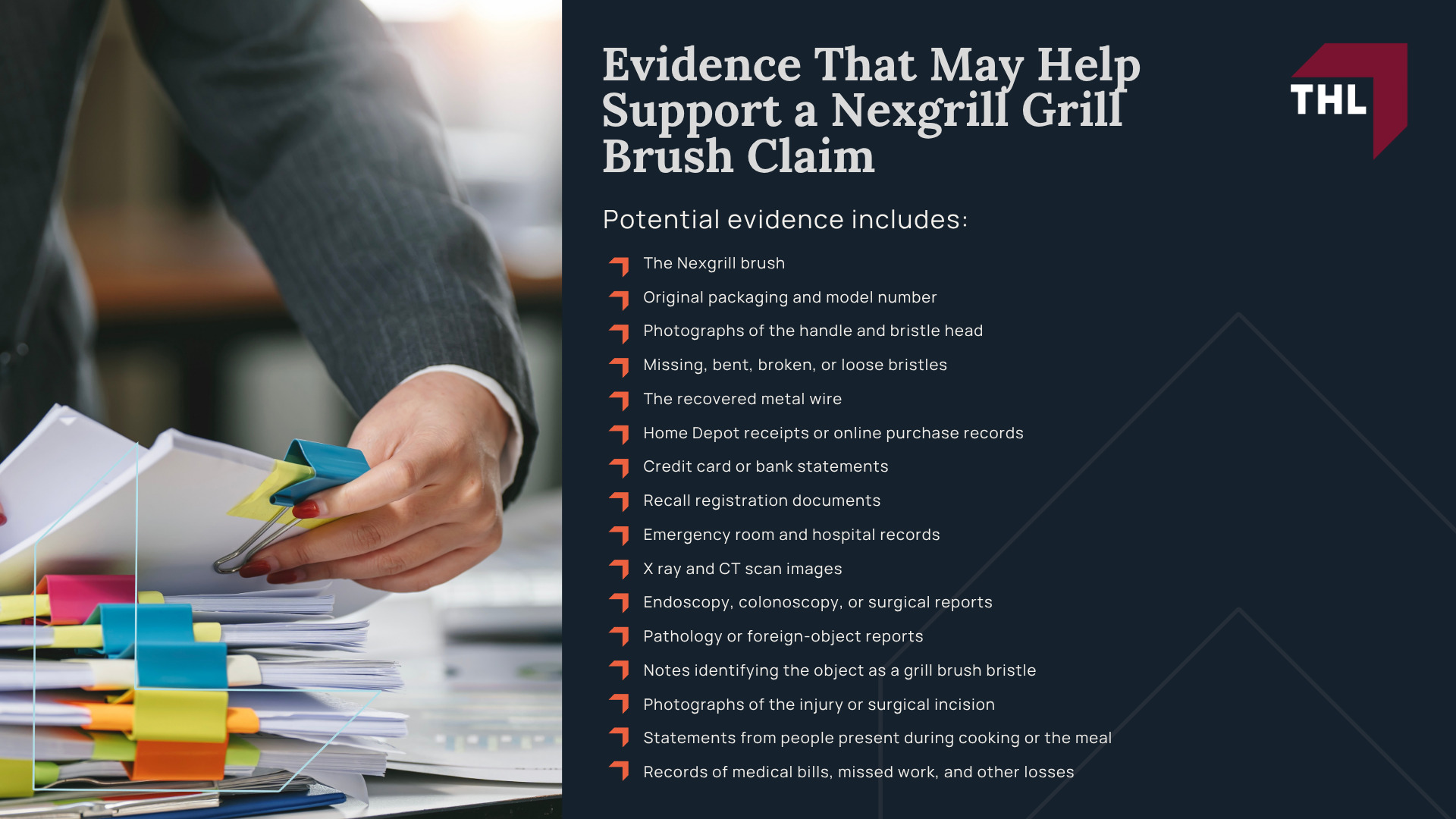What Is the Nexgrill Brush Lawsuit About; Nexgrill Recalled 10.2 Million Metal Wire Bristle Grill Brushes;  Which Nexgrill Grill Brush Models Were Recalled; What Consumers Should Do If They Own a Recalled Nexgrill Brush; How the Nexgrill Recall Refund Process Works; Why Detached Nexgrill Grill Brush Bristles Can Cause Serious Injuries; What Happens After a Grill Brush Bristle Is Swallowed; Potential Injuries From Swallowed Wire Grill Brush Bristles; Potential Injuries From Swallowed Wire Grill Brush Bristles; Nexgrill Grill Brush Lawsuits and Legal Claims; Who May Qualify for a Nexgrill Brush Lawsuit; Evidence That May Help Support a Nexgrill Grill Brush Claim