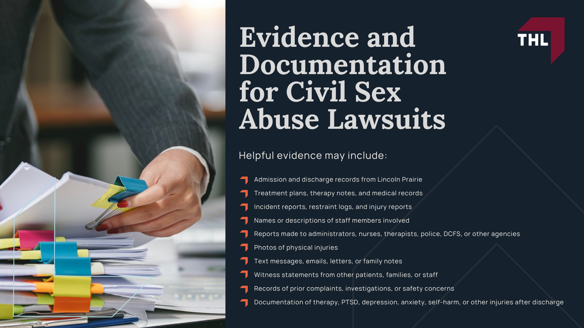 Understanding Abuse in Youth Psychiatric and Behavioral Health Facilities; Why Children and Adolescents in Behavioral Health Facilities Are Especially Vulnerable; Lincoln Prairie and Universal Health Services Background; Legal Rights of Sexual Abuse Survivors; Statute of Limitations for Illinois Child Sexual Abuse Claims; Do You Qualify for a Lincoln Prairie Behavioral Health Center Sexual Abuse Lawsuit; Evidence and Documentation for Civil Sex Abuse Lawsuits
