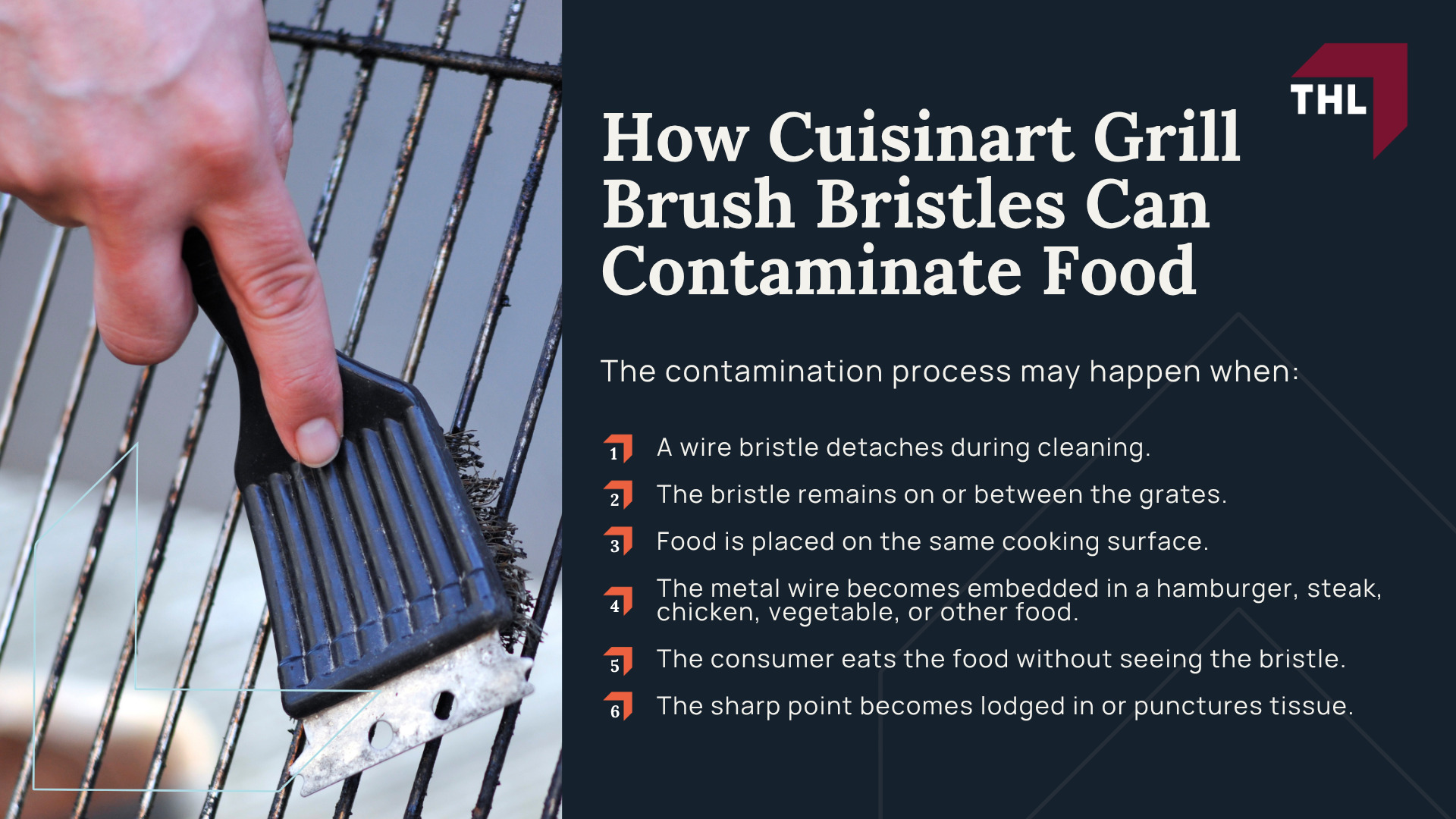 What Is the Cuisinart Grill Brush Lawsuit About; Conair Recalled 1.7 Million Cuisinart Grill Brushes; Why Were Cuisinart Grill Brushes Recalled; Which Cuisinart Grill Brush Models and Tool Sets Were Recalled; How to Identify a Recalled Cuisinart Grill Brush; What Consumers Should Do With a Recalled Cuisinart Grill Brush; How Cuisinart Grill Brush Bristles Can Contaminate Food