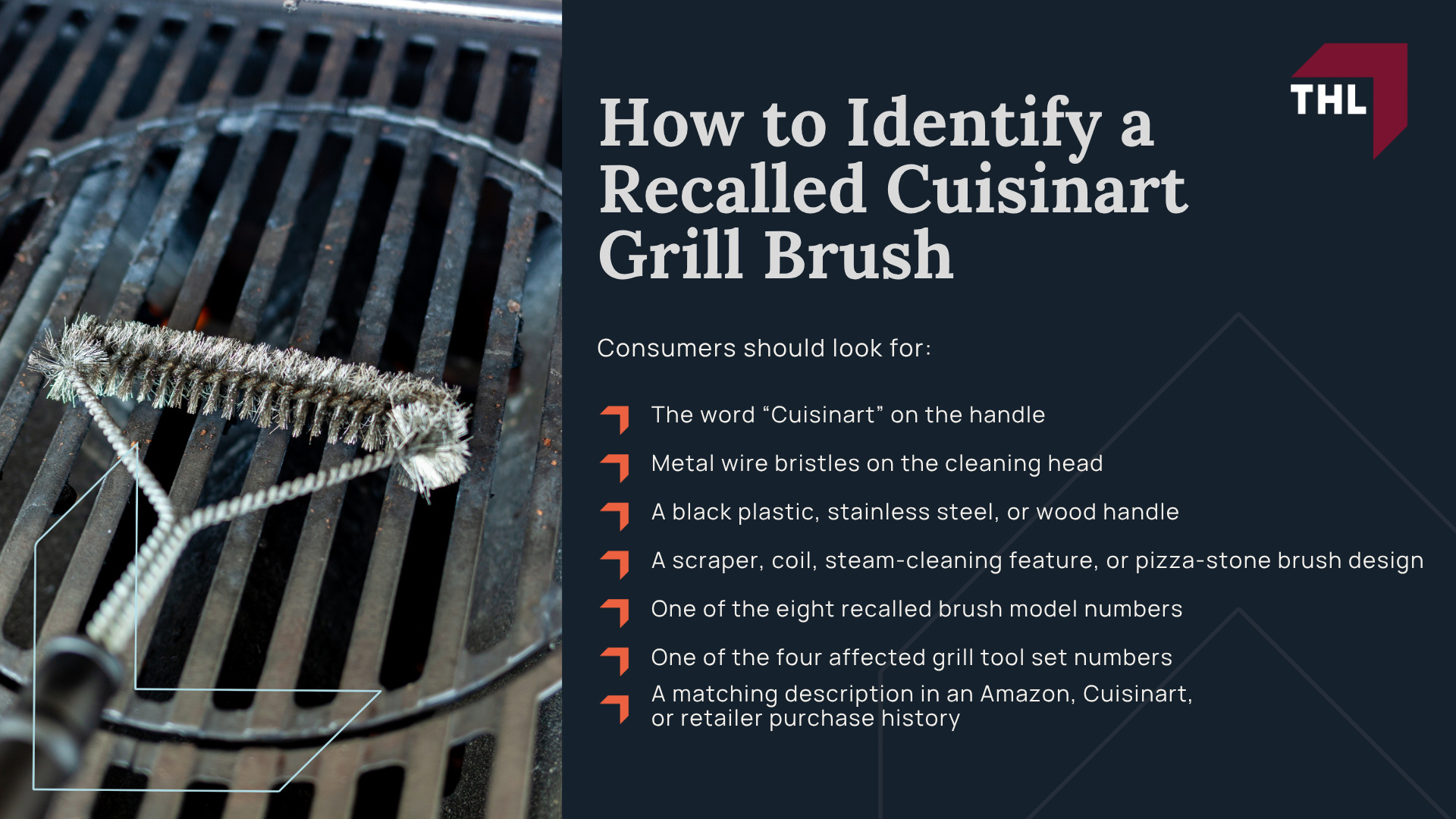 What Is the Cuisinart Grill Brush Lawsuit About; Conair Recalled 1.7 Million Cuisinart Grill Brushes; Why Were Cuisinart Grill Brushes Recalled; Which Cuisinart Grill Brush Models and Tool Sets Were Recalled; How to Identify a Recalled Cuisinart Grill Brush
