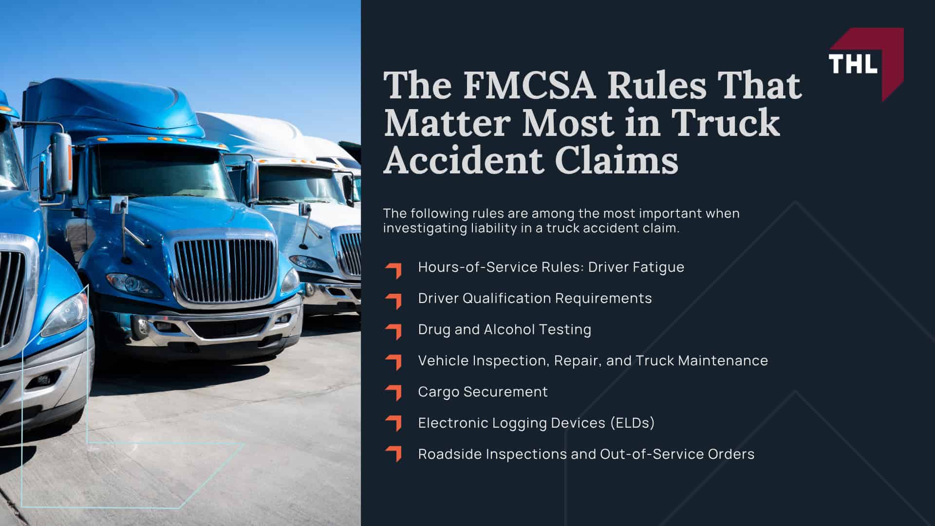What are FMCSA Regulations; Why FMCSA Rules Matter After a Truck Accident; Important FMCSA Terms to Know; The FMCSA Rules That Matter Most in Truck Accident Claims