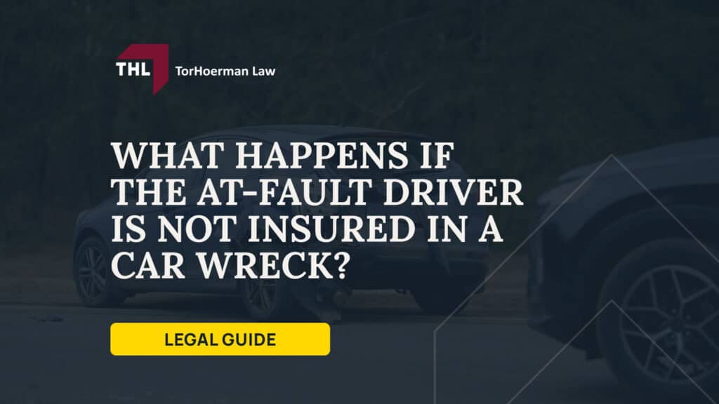 What Happens If the At-Fault Driver is Not Insured in a Car Wreck; What Happens If the At-Fault Driver Has No Insurance; Uninsured and Underinsured Motorist Coverage Explained; Important Rules That Can Affect an Uninsured Motorist Claim; What Happens in Different Uninsured Driver Scenarios; Common Injuries in Uninsured Driver Accidents; Evidence You Need to Support Your Claim; Common Mistakes to Avoid After an Uninsured Driver Accident; Who is Liable and What Compensation Can You Recover; Damages in an Uninsured Motorist Accident Claim; The Legal Process for an Uninsured Driver Accident Case; How a Car Accident Lawyer Can Help in a UM Claim; TorHoerman Law_ Car Accident Attorneys