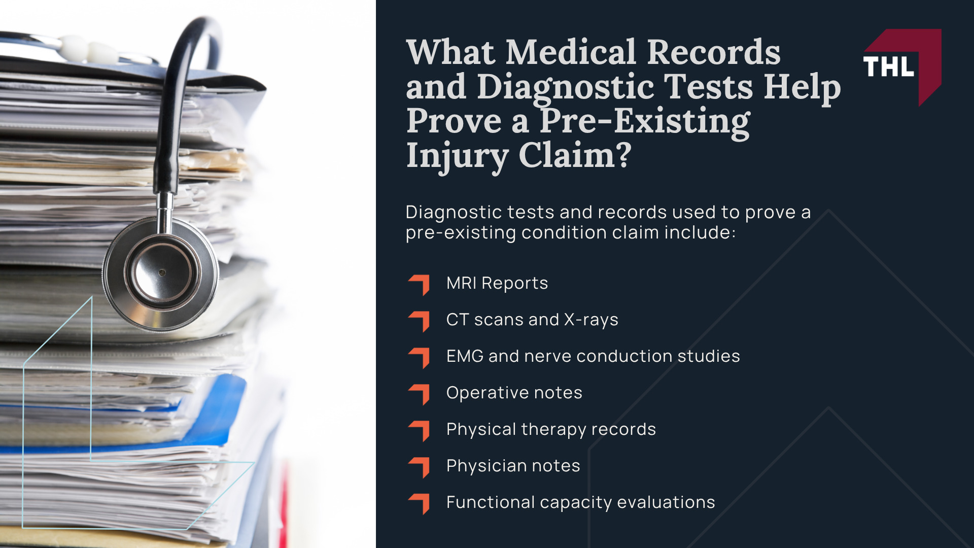 Can You Recover Compensation With a Pre-Existing Condition; How Pre-Existing Conditions Affect a Car Accident Claim; The Legal Rule_ Eggshell Plaintiff and Aggravation of a Prior Injury; How Insurance Companies Use Medical History to Reduce Claims; How Insurance Companies Evaluate a Pre-Existing Injury Claim After a Car Accident; What Medical Records and Diagnostic Tests Help Prove a Pre-Existing Injury Claim