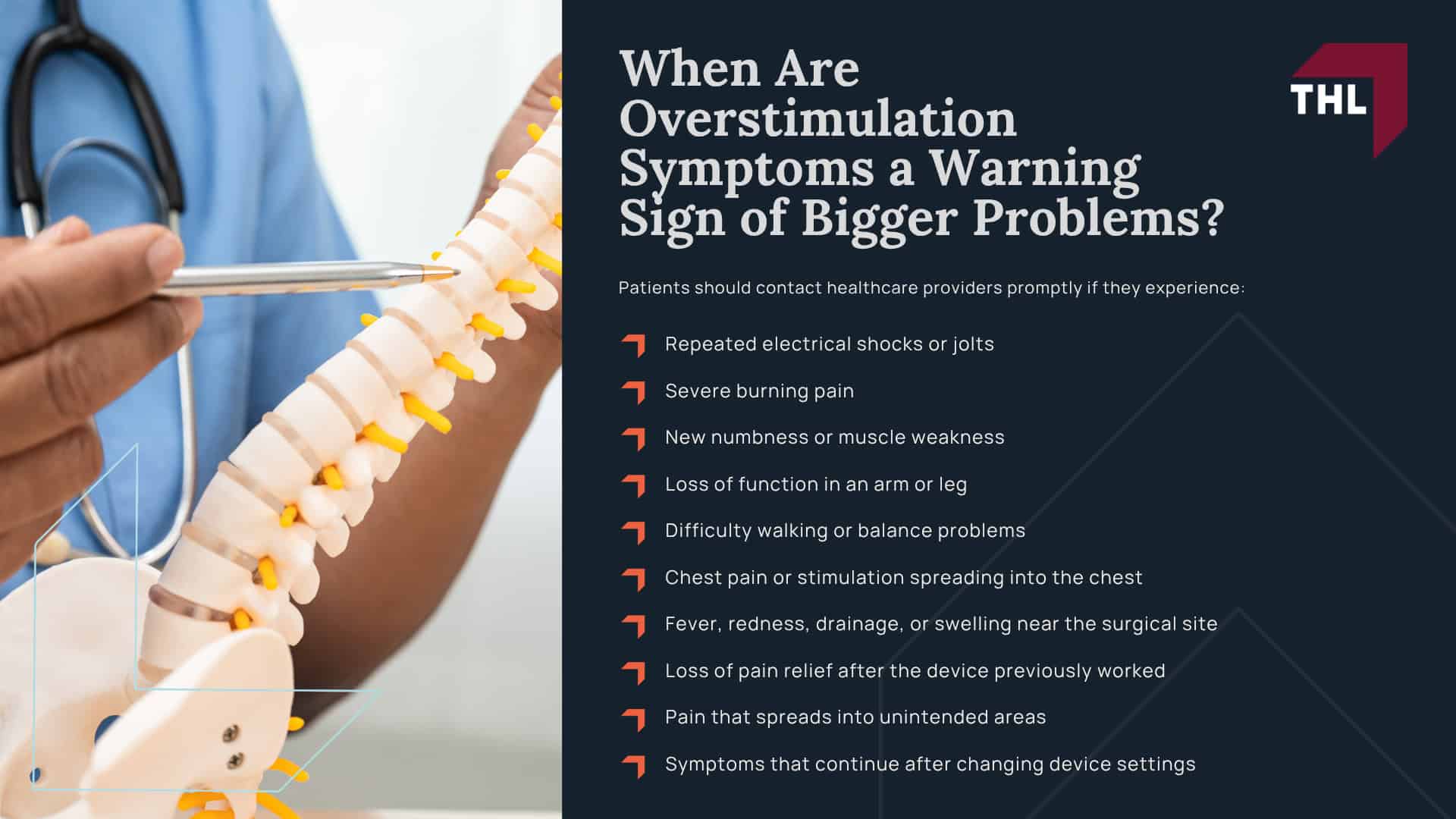 What Is Spinal Cord Stimulator Overstimulation; Common Symptoms of Spinal Cord Stimulator Overstimulation; When Are Overstimulation Symptoms a Warning Sign of Bigger Problems
