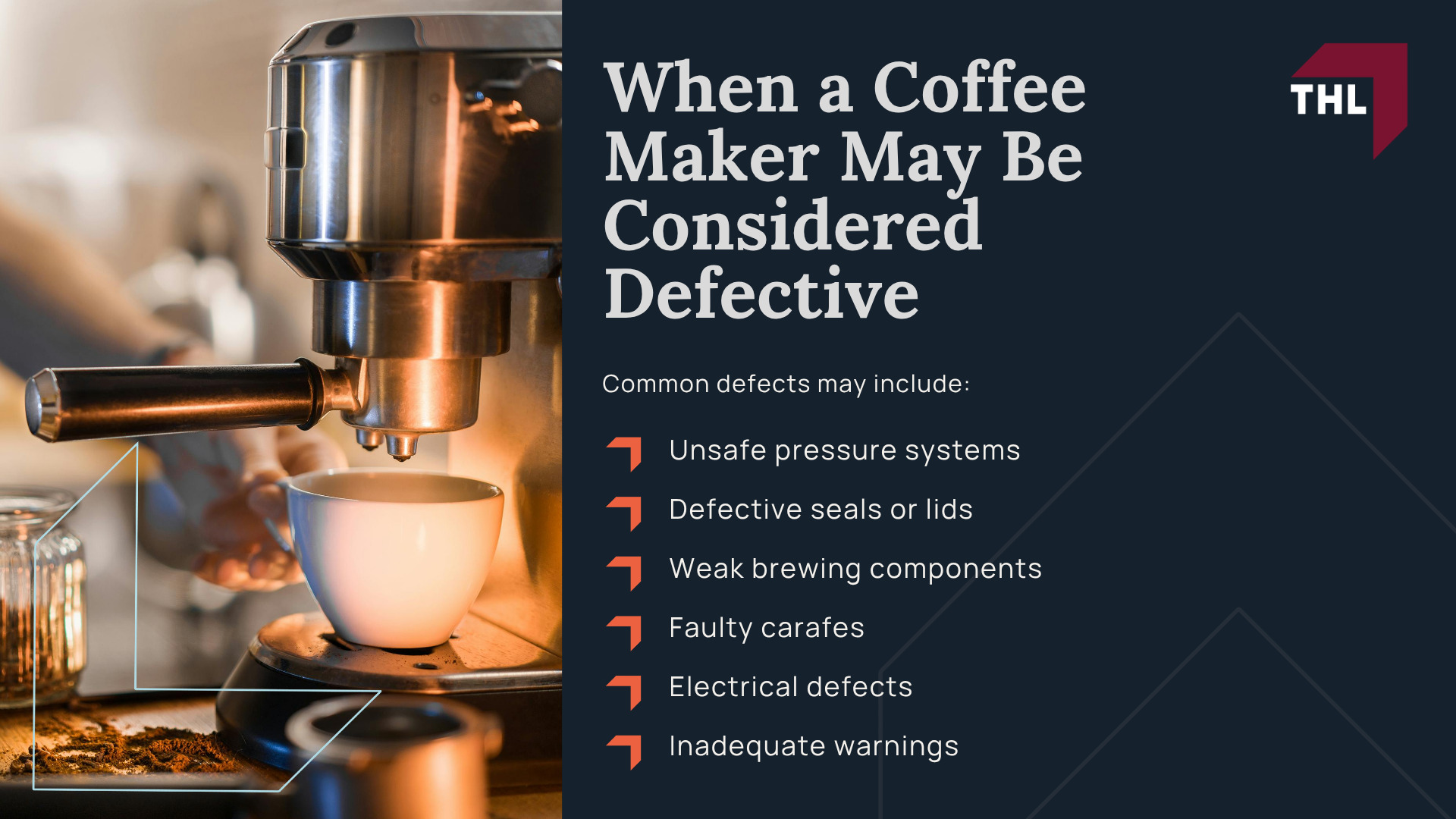 What Are Coffee Maker Injury Lawsuits; When a Coffee Maker May Be Considered Defective