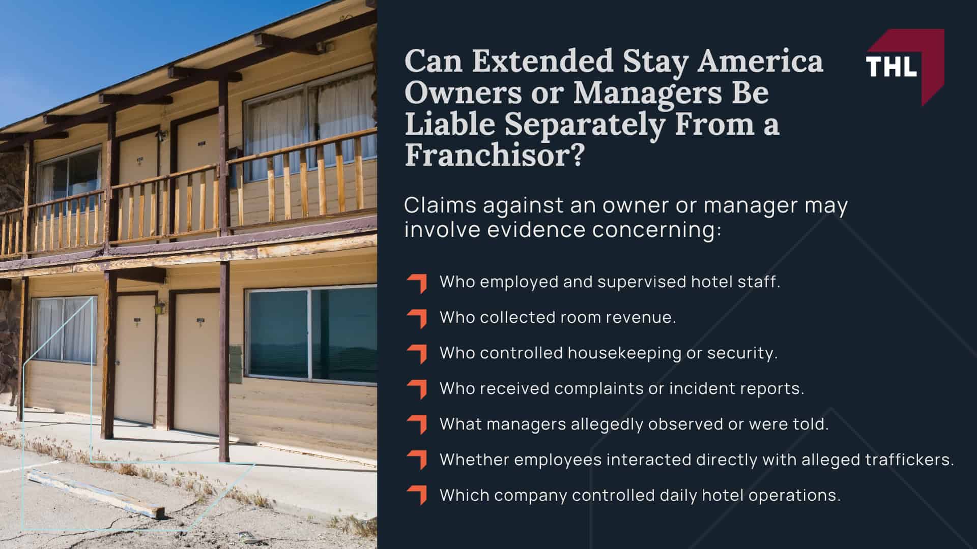 Extended Stay America Human Trafficking Lawsuit Overview; Who Owns Extended Stay America; Can Extended Stay America Owners or Managers Be Liable Separately From a Franchisor
