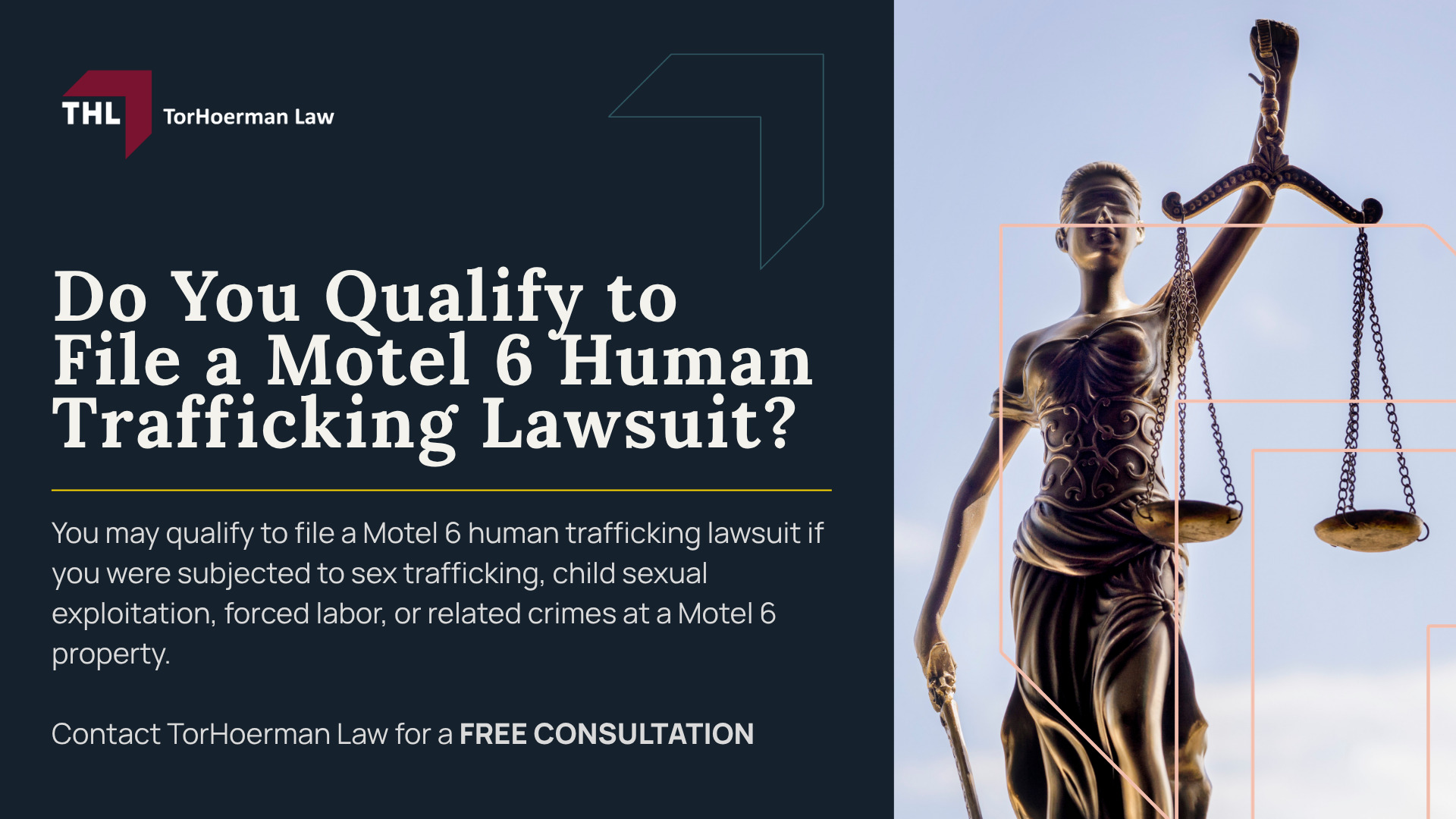 Motel 6 Human Trafficking Lawsuit Overview; What Do Motel 6 Human Trafficking Lawsuits Allege; Who Can Be Named in a Motel 6 Trafficking Lawsuit; Recent Motel 6 Human Trafficking Lawsuits, Settlements, and Court Decisions; Who Owns Motel 6, and Why Does the Franchise Structure Matter (2); Evidence Used in Motel 6 Human Trafficking Lawsuits; Do You Qualify to File a Motel 6 Human Trafficking Lawsuit
