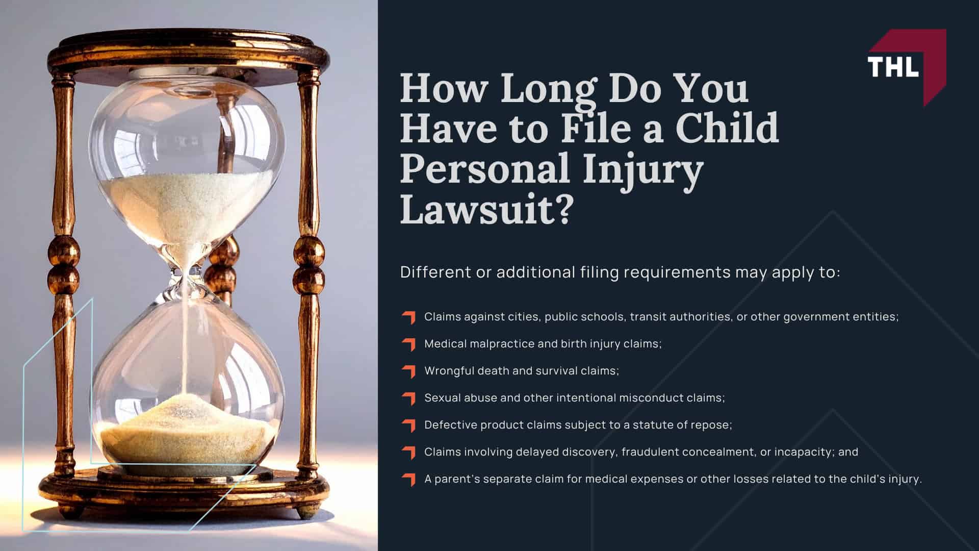 What Is a Child Personal Injury Claim; Who Can File a Personal Injury Claim for a Child; What Types of Accidents Lead to Child Personal Injury Claims; What Must Be Proven in a Child Personal Injury Lawsuit; What Evidence Is Needed for a Child Personal Injury Claim; What Damages Are Available in a Child Personal Injury Claim; Who Receives Compensation From a Child Personal Injury Settlement; How Long Do You Have to File a Child Personal Injury Lawsuit