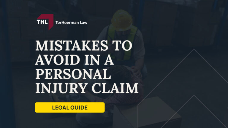 Mistakes to Avoid in a Personal Injury Claim; Mistakes to Avoid in a Personal Injury Claim_ Overview; Should You Get Medical Treatment Immediately After an Injury; What Should You Say About Fault After an Accident; Should You Talk to the Insurance Adjuster; Why Can Social Media Hurt a Personal Injury Claim; Is It a Mistake to Accept the First Settlement Offer; What Evidence Should You Preserve After an Accident; Why Are Deadlines Important in a Personal Injury Lawsuit; What Happens If You Already Made a Mistake in Your Personal Injury Claim; TorHoerman Law_ Talk to an Experienced Personal Injury Lawyer