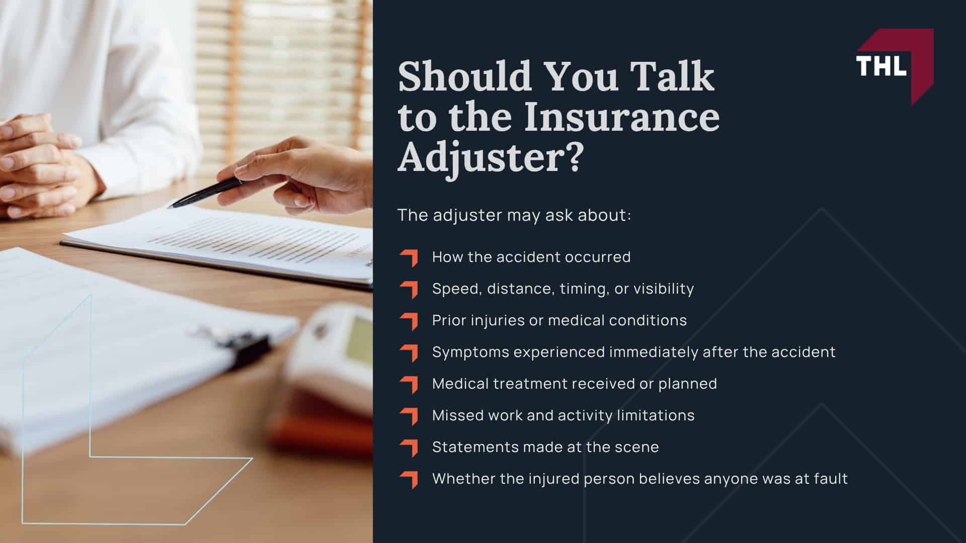 Mistakes to Avoid in a Personal Injury Claim_ Overview; Should You Get Medical Treatment Immediately After an Injury; What Should You Say About Fault After an Accident; Should You Talk to the Insurance Adjuster