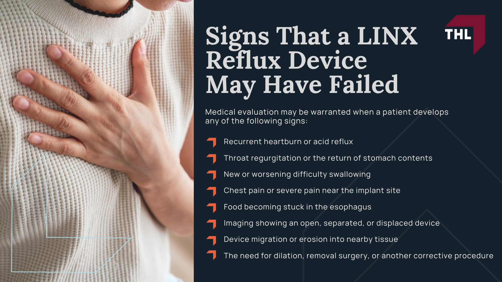 LINX Reflux Device Lawsuit Overview; LINX Device Complications and Reported Injuries; Signs That a LINX Reflux Device May Have Failed