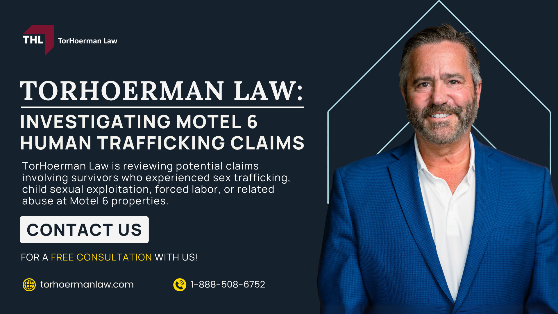 Motel 6 Human Trafficking Lawsuit Overview; What Do Motel 6 Human Trafficking Lawsuits Allege; Who Can Be Named in a Motel 6 Trafficking Lawsuit; Recent Motel 6 Human Trafficking Lawsuits, Settlements, and Court Decisions; Who Owns Motel 6, and Why Does the Franchise Structure Matter (2); Evidence Used in Motel 6 Human Trafficking Lawsuits; Do You Qualify to File a Motel 6 Human Trafficking Lawsuit; TorHoerman Law_ Investigating Motel 6 Human Trafficking Claims
