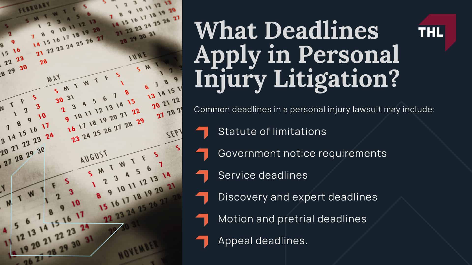 What Does Litigation Mean in a Personal Injury Case; What Is the Difference Between a Personal Injury Claim and a Personal Injury Lawsuit; When Does a Personal Injury Claim Turn Into Litigation; What Is the Personal Injury Litigation Process; What Evidence Is Needed in Personal Injury Litigation; How Long Does a Personal Injury Lawsuit Take; What Deadlines Apply in Personal Injury Litigation