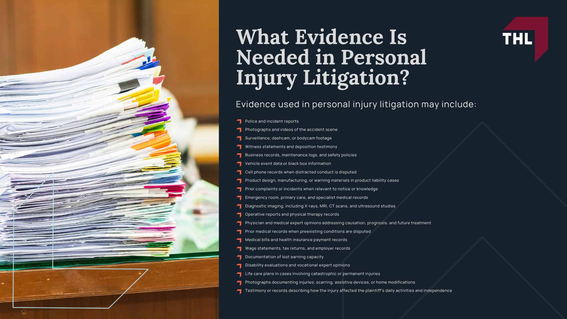 What Does Litigation Mean in a Personal Injury Case; What Is the Difference Between a Personal Injury Claim and a Personal Injury Lawsuit; When Does a Personal Injury Claim Turn Into Litigation; What Is the Personal Injury Litigation Process; What Evidence Is Needed in Personal Injury Litigation