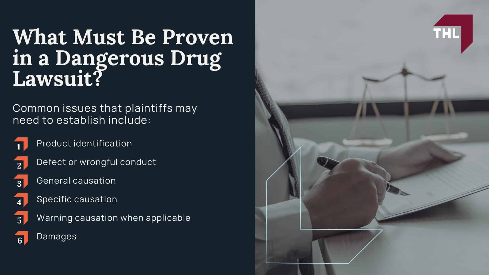 A General Overview of Dangerous and Defective Drug Lawsuits; Who Can File a Dangerous Drug Lawsuit; What Are the Main Types of Defective Drug Lawsuits; Who Can Be Liable in a Defective Drug Lawsuit; What Must Be Proven in a Dangerous Drug Lawsuit