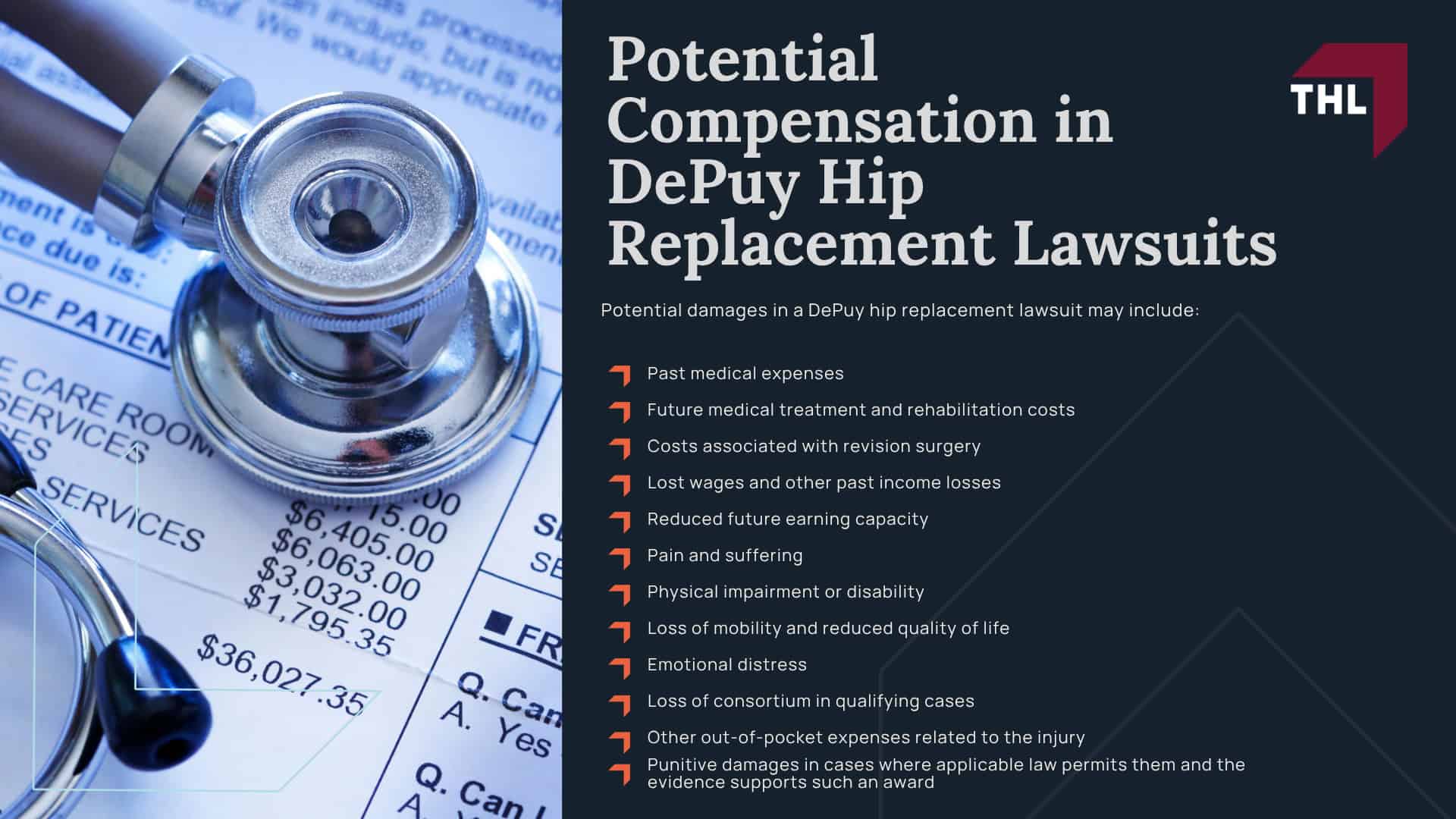 DePuy Hip Lawsuit Overview; Which DePuy Hip Implants Are Involved in Lawsuits; DePuy Hip Implant Injuries and Complications; DePuy Hip Lawsuit Settlements; DePuy Hip Lawsuit Verdicts; Who May Qualify to File a DePuy Hip Lawsuit; Evidence in DePuy Hip Replacement Lawsuits; Potential Compensation in DePuy Hip Replacement Lawsuits